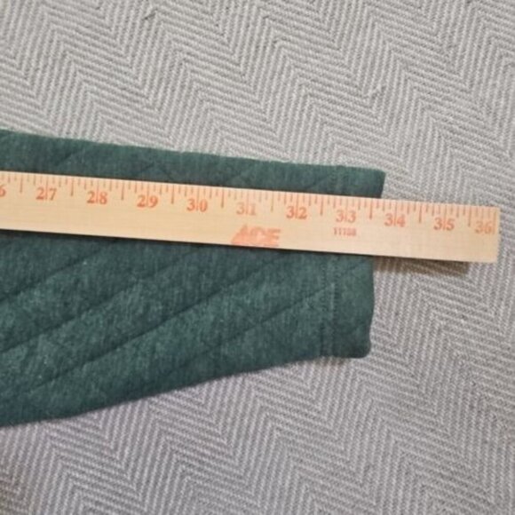 Crown & Ivy Quilted Snap Neck Pullover Top Men's Large Blue Stand-Up Collar NWT - Picture 11 of 13